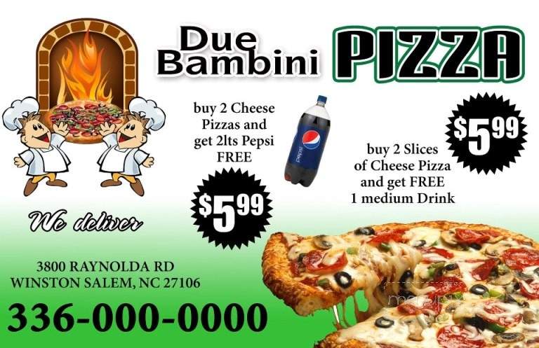 /251239945/Due-Bambini-Pizza-Winston-Salem-NC - Winston Salem, NC