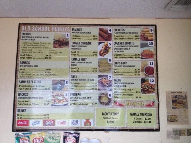 Old School Poboys - Westlake, LA menu_pic