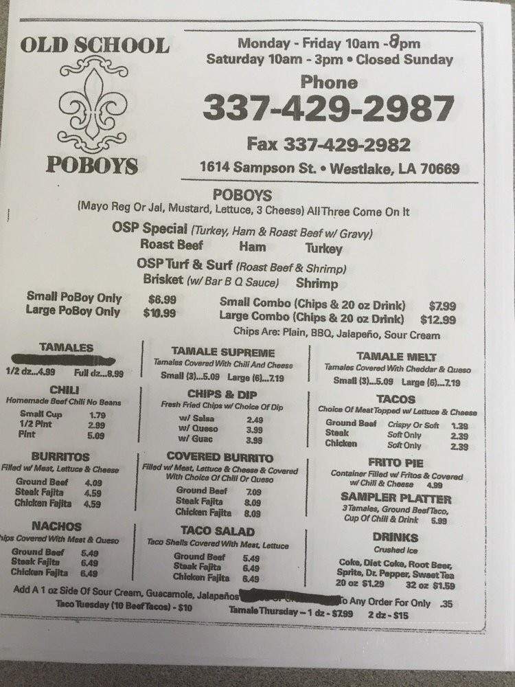 /250089003/Old-School-Poboys-Westlake-LA - Westlake, LA