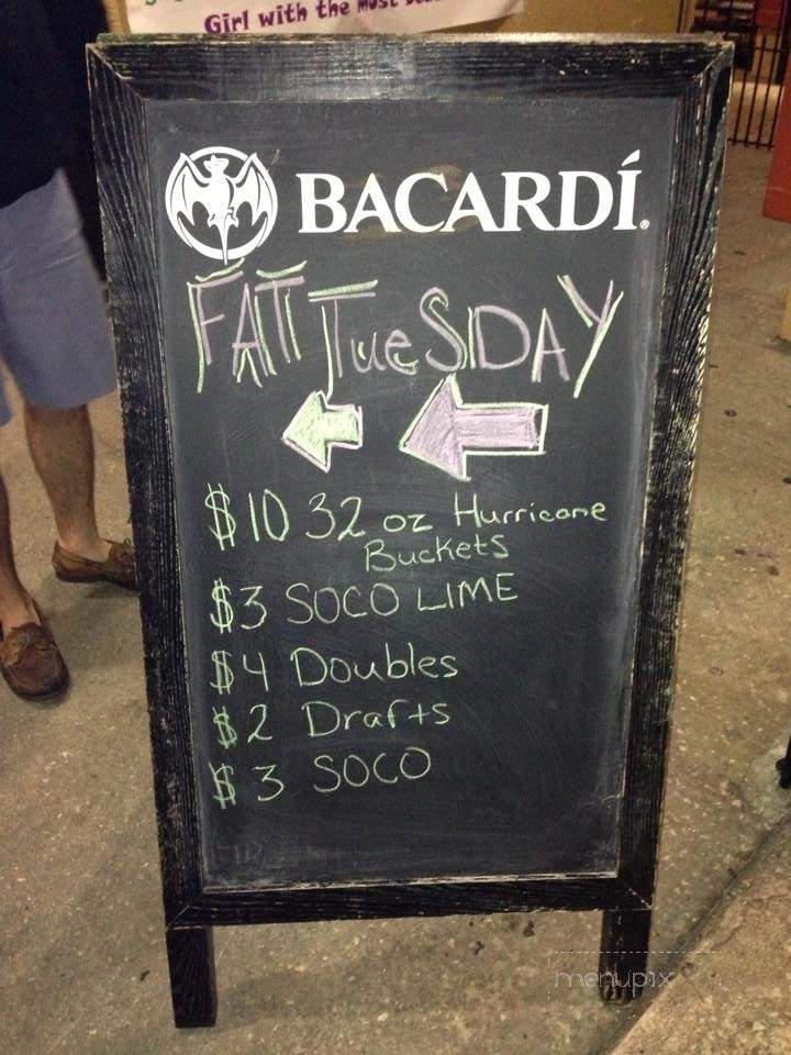 Fat Daddy's - Gainesville, FL menu_pic