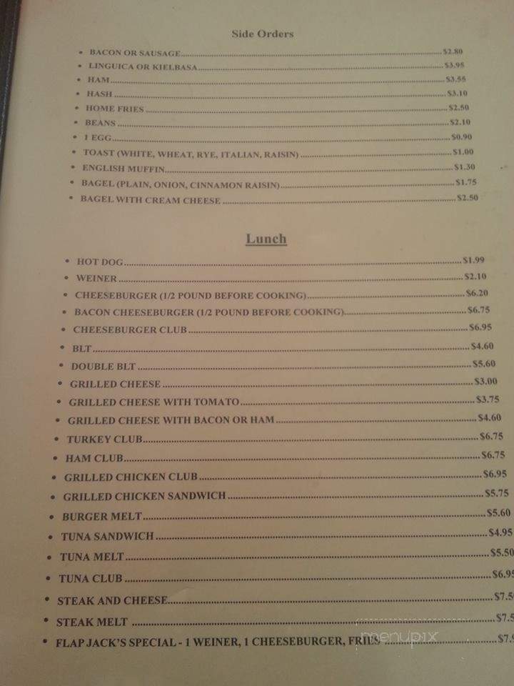 Flapjacks - East Providence, RI menu_pic