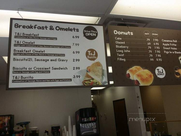 T&J Donuts - Del City, OK menu_pic