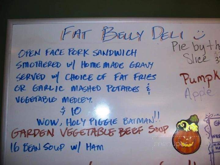 Fat Belly Deli - Alberton, MT menu_pic