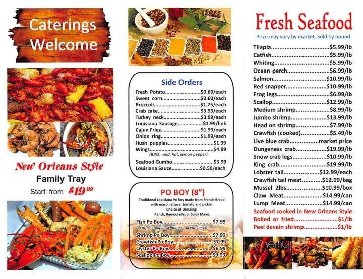 Cajun Seafood - Orlando, FL menu_pic