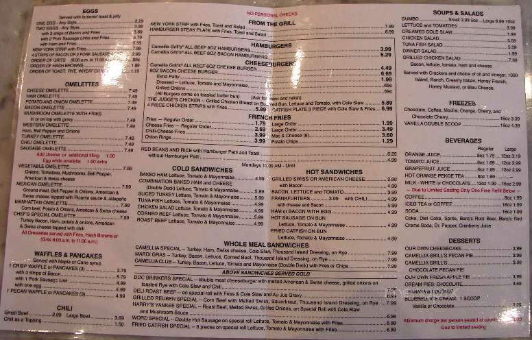 French Quarter Grill - New Orleans, LA menu_pic