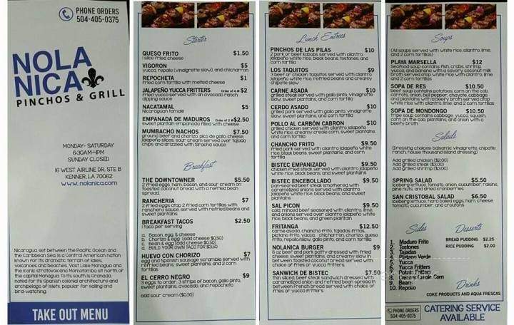 NolaNica - Kenner, LA menu_pic