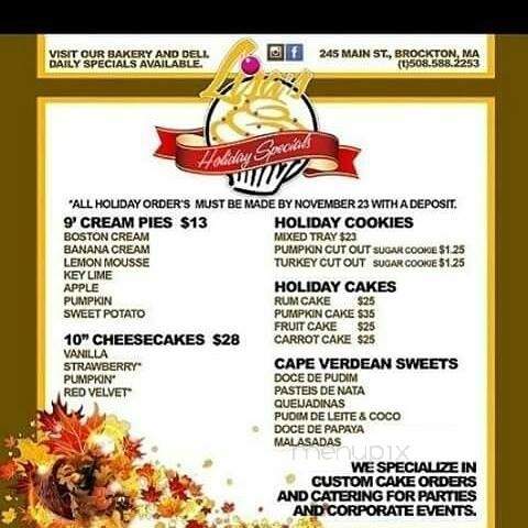 Lisa's Sweet Tooth - Brockton, MA menu_pic