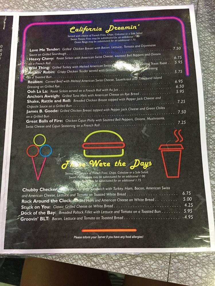 Jeannie's Diner - Fort Huachuaca, AZ menu_pic