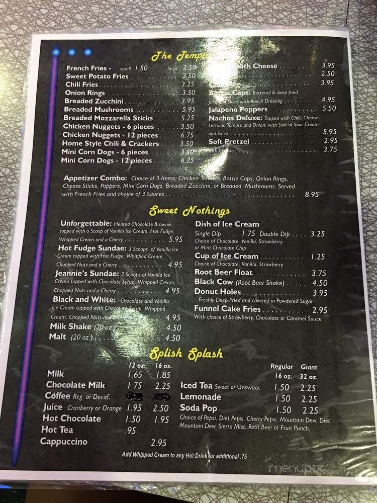 Jeannie's Diner - Fort Huachuaca, AZ menu_pic