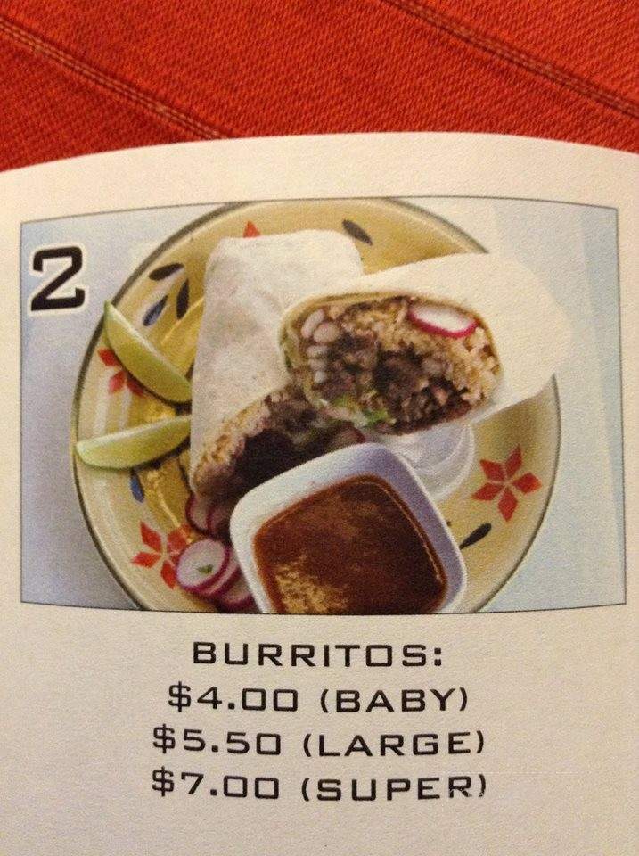 Taqueria - The Dalles, OR menu_pic