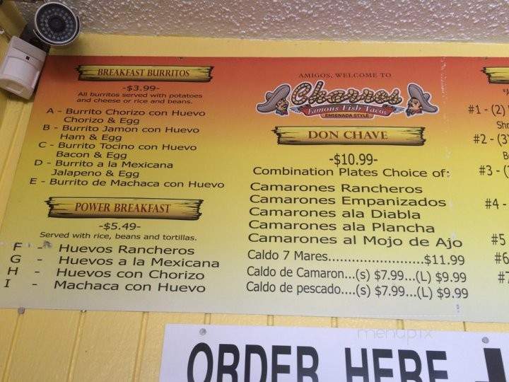 Charro's Express Mexican Food - Pixley, CA menu_pic