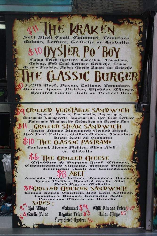 The Kraken Mobile Cuisine - Paramount, CA menu_pic