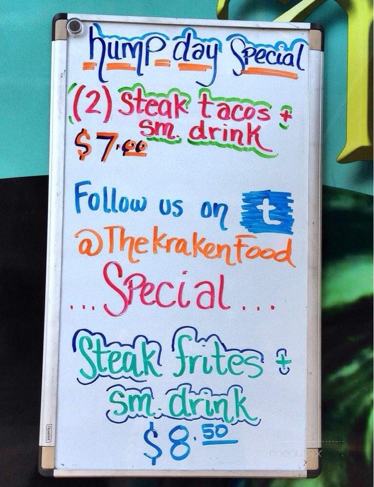 The Kraken Mobile Cuisine - Paramount, CA menu_pic
