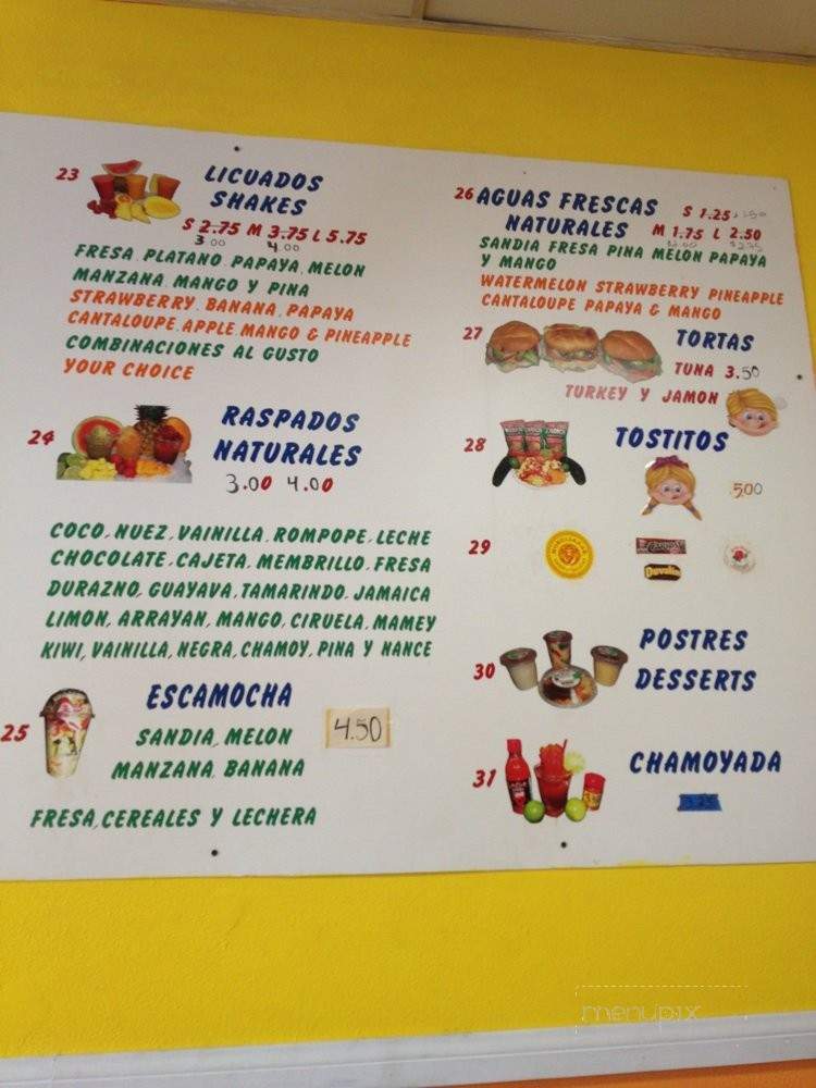 Fruti Bionicos - Pico Rivera, CA menu_pic