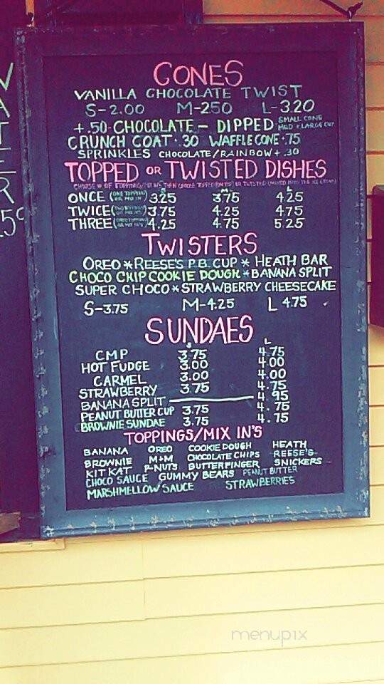 The Frozen Cow - Dallas, PA menu_pic