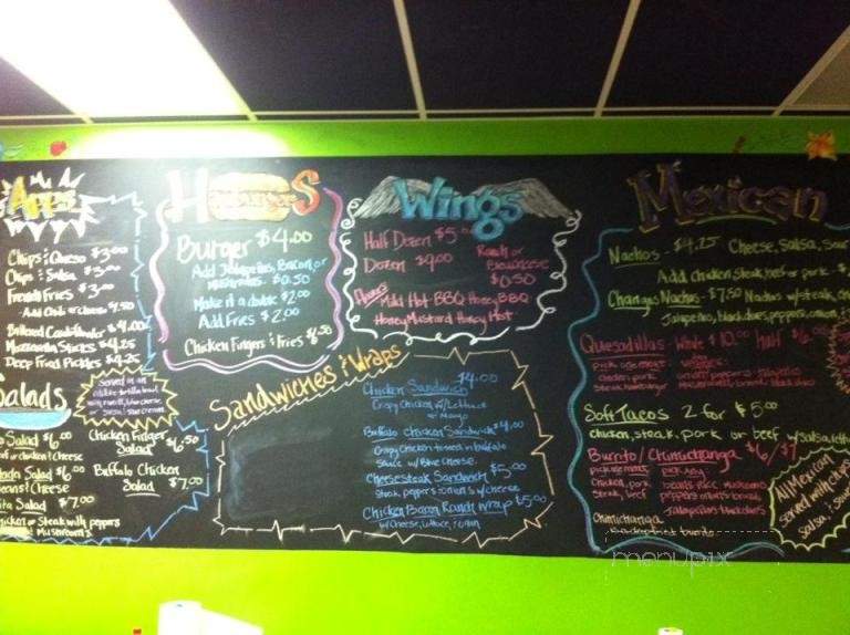 The Hungry Monkey - Mansfield, PA menu_pic