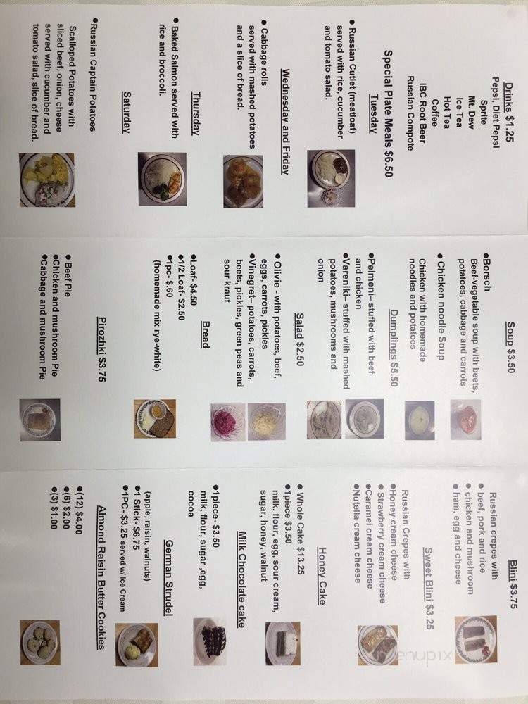 Milk & Honey Cafe - Cape Girardeau, MO menu_pic
