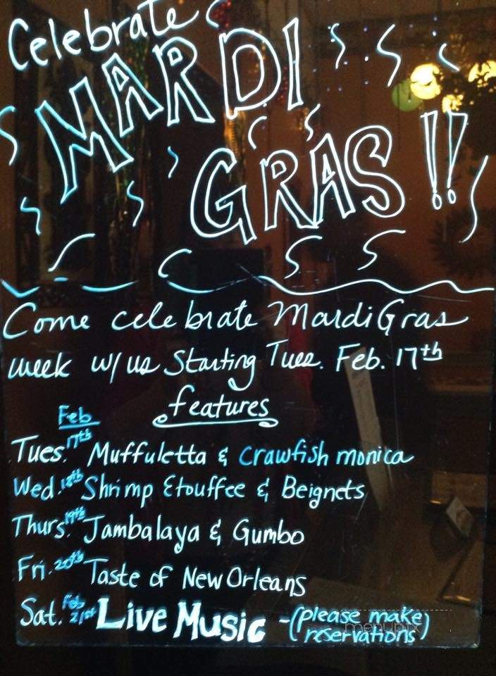 Adam's Bistro - Elkhart, IN menu_pic