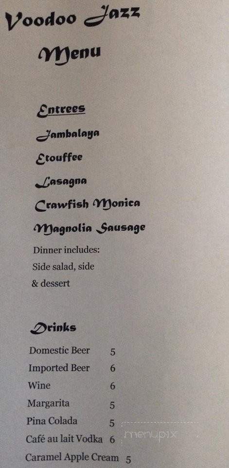 Adam's Bistro - Elkhart, IN menu_pic
