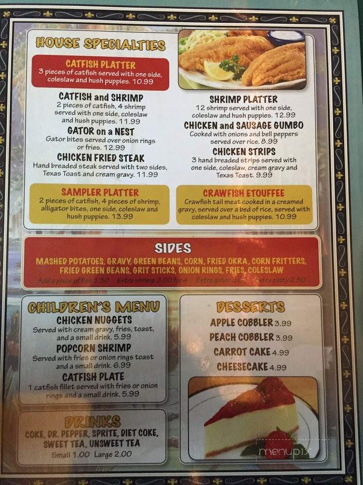 Gator J's - Hobbs, NM menu_pic