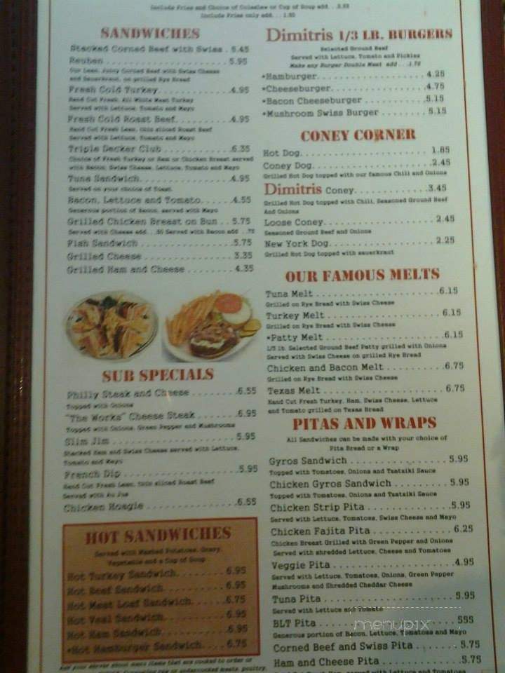 Bayside Dimitris Family Dining - St Clair, MI menu_pic