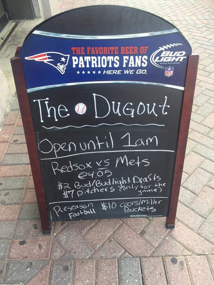 The Dugout - Manchester, NH menu_pic