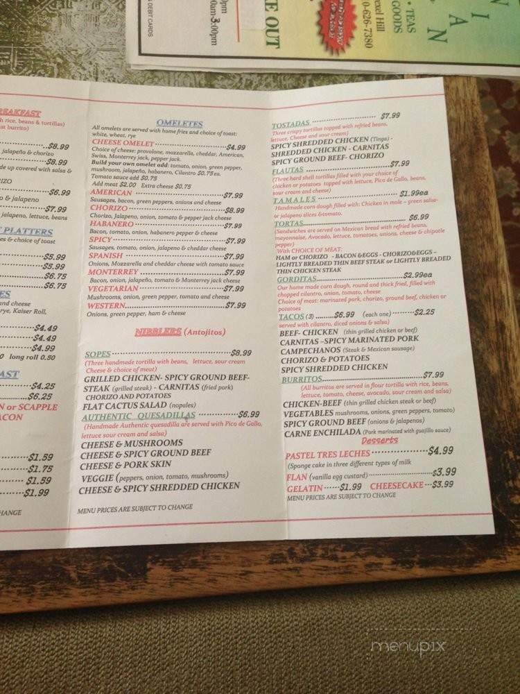 La Guera Mexican Grill - Upper Darby, PA menu_pic