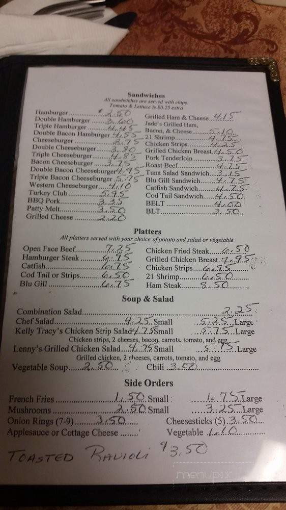 Parkview Cafe - Marine, IL menu_pic