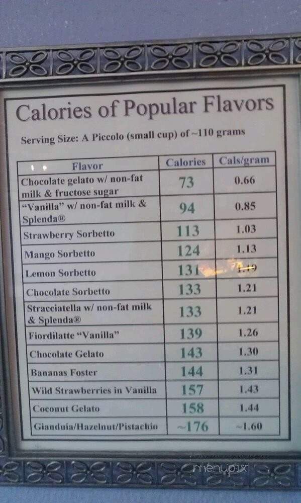 Geleteria Frizzante - San Diego, CA menu_pic