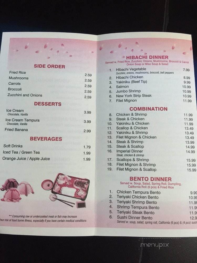 Osaki Steak and Sushi House - Dodge City, KS menu_pic