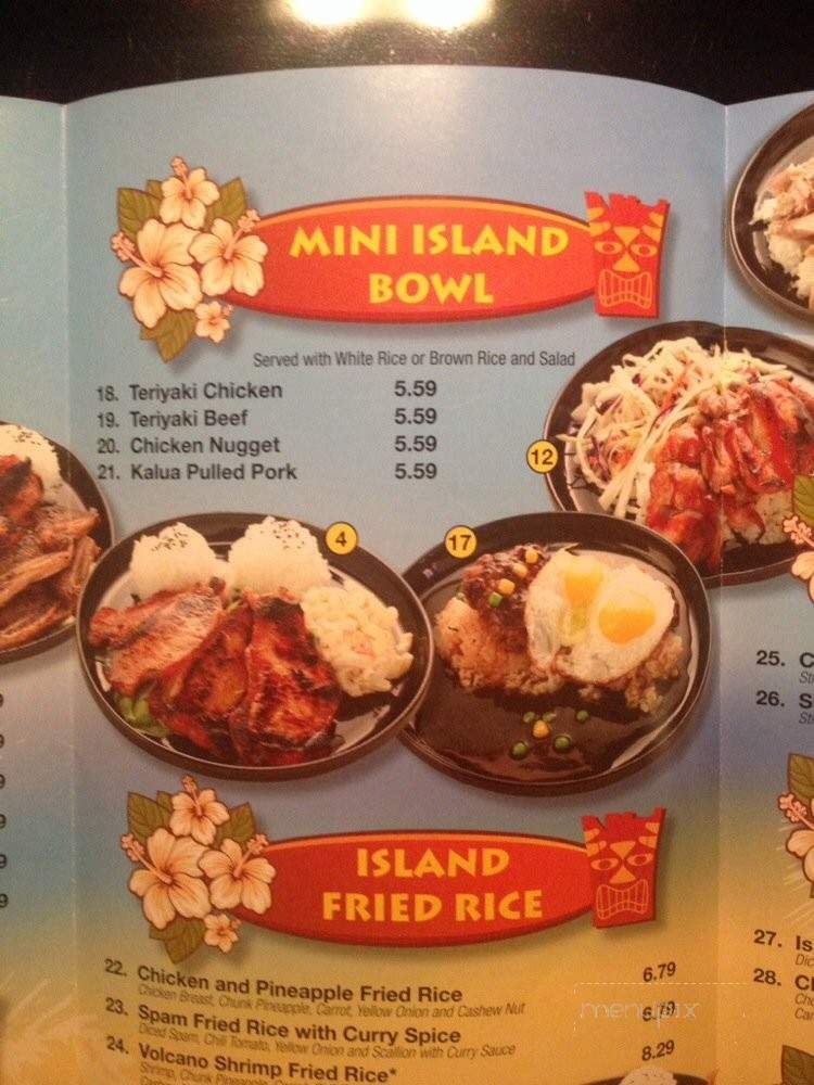 Big Island BBQ Fusion - Covina, CA menu_pic