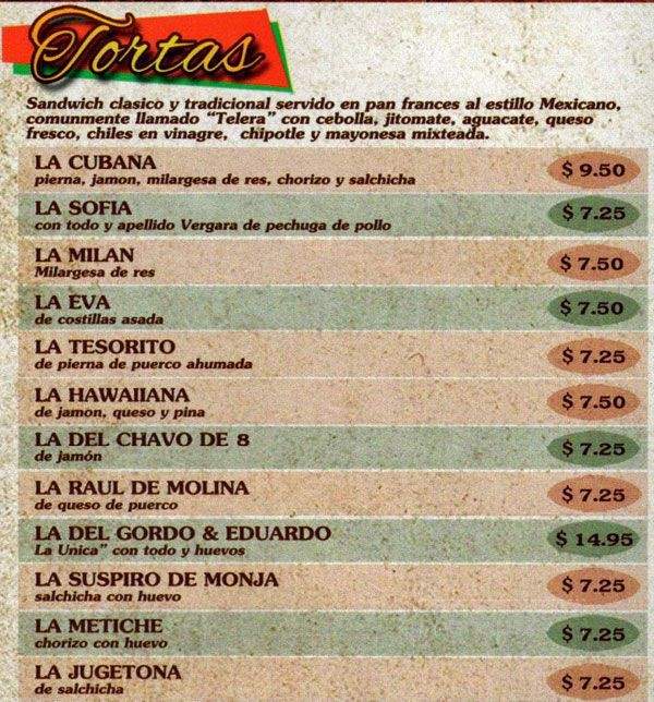 La Casita Chilanga - Redwood City, CA menu_pic