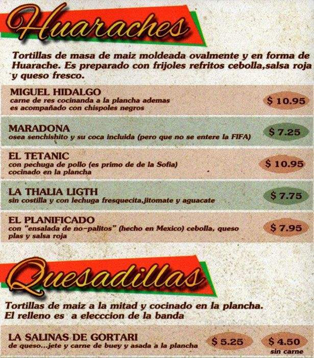 La Casita Chilanga - Redwood City, CA menu_pic