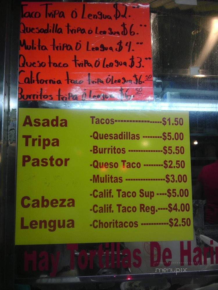 Las Taquizas - Las Vegas, NV menu_pic