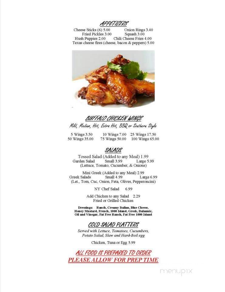 The Clock Restaurant of Shelby - Shelby, NC menu_pic