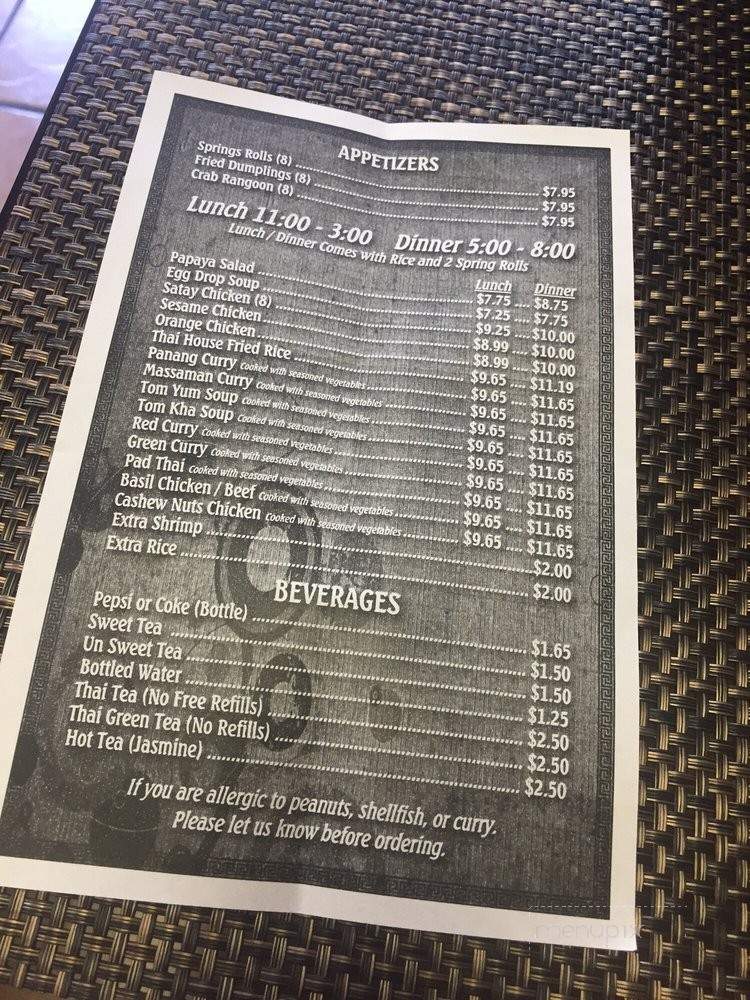 A Little Asia - Hartwell, GA menu_pic