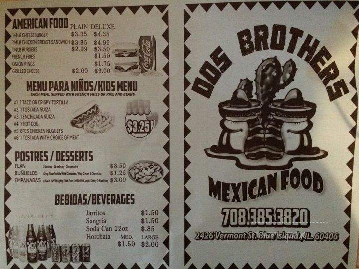 Dos Brothers - Blue Island, IL menu_pic