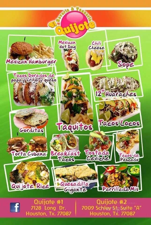 /250125082/Neveria-and-Taqueria-El-Quijote-Menu-Houston-TX - Houston, TX