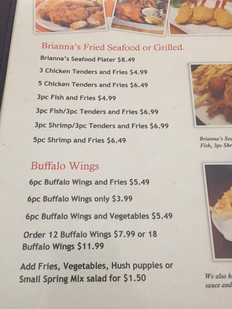 Brianna's Restaurant - Houston, TX menu_pic