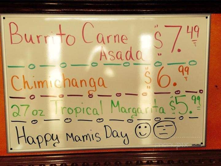 El Tequila - Shawano, WI menu_pic