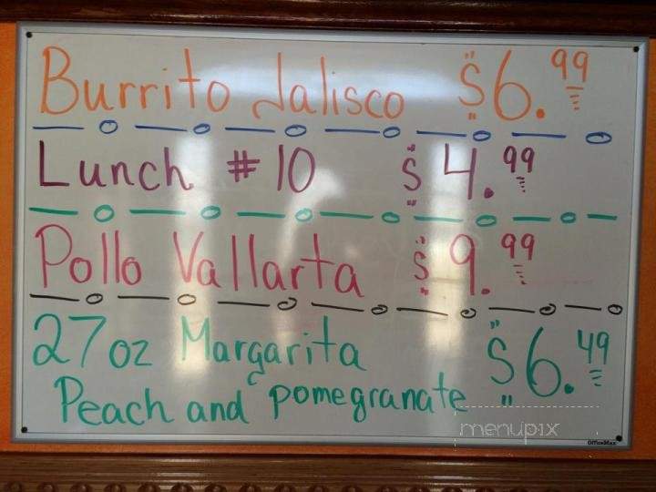 El Tequila - Shawano, WI menu_pic