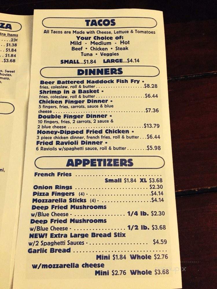 TC Jr's. - Buffalo, NY menu_pic