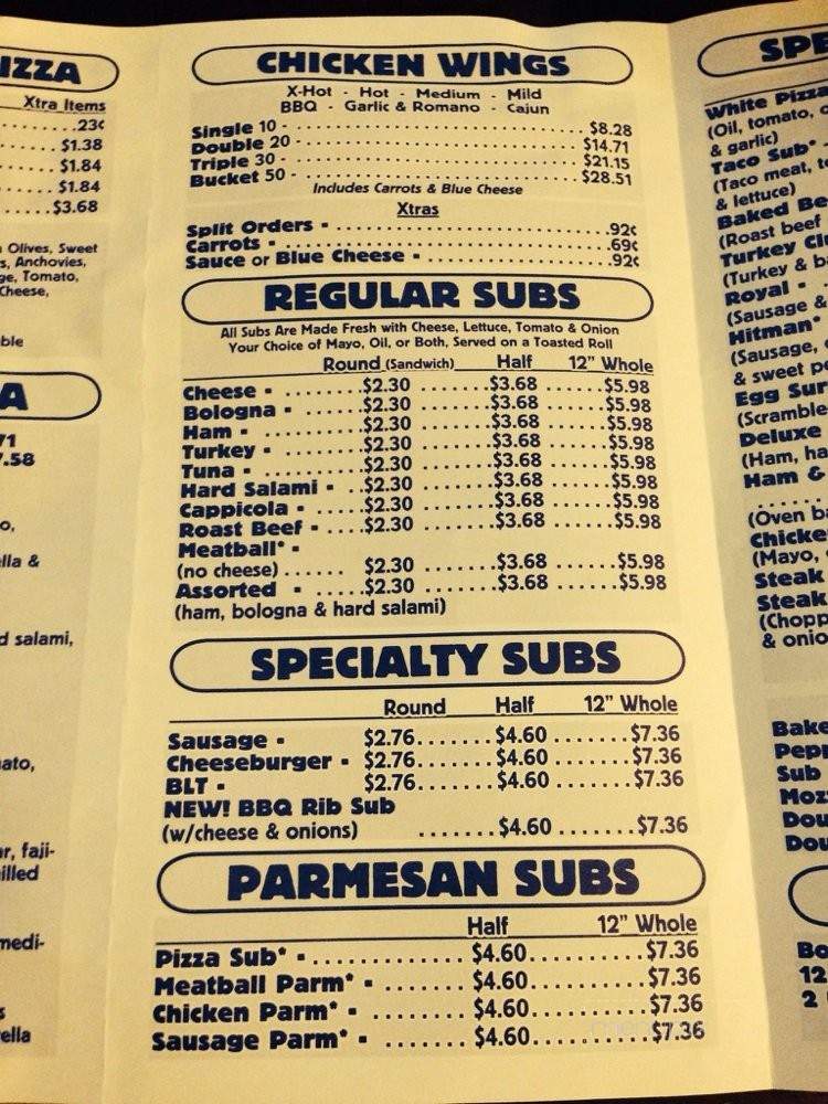TC Jr's. - Buffalo, NY menu_pic