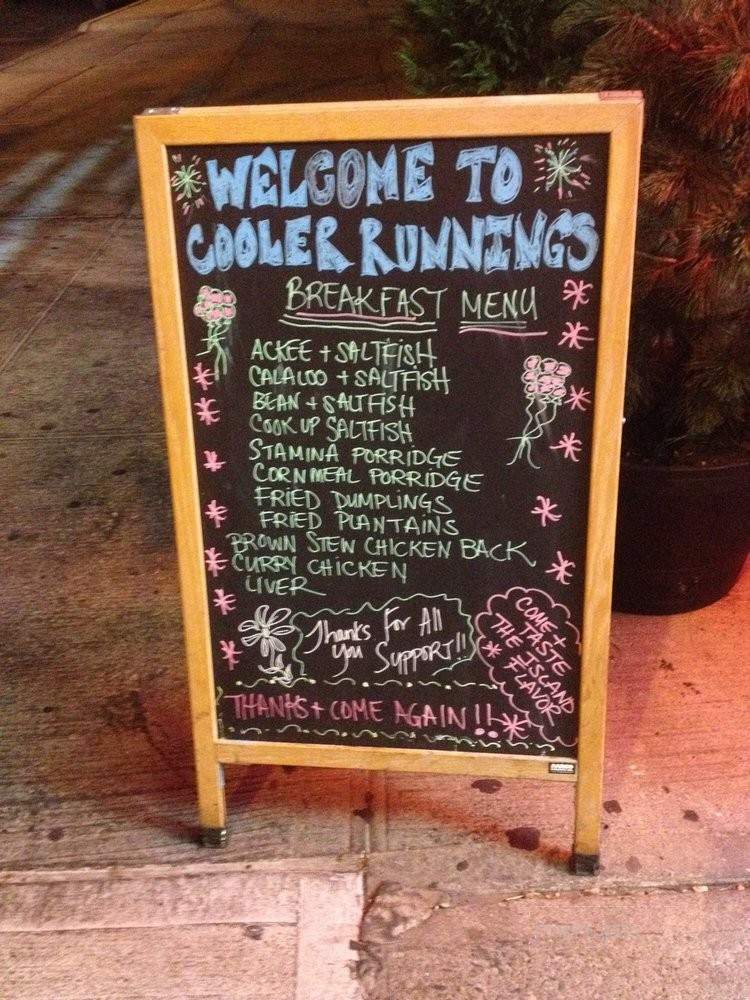Cool Running Restaurant - Bronx, NY menu_pic
