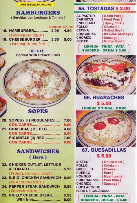 Cholula Deli - Brooklyn, NY menu_pic