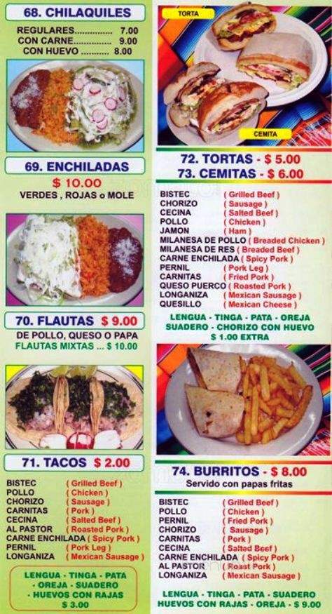 Cholula Deli - Brooklyn, NY menu_pic