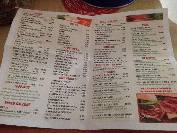 J & M Pizza II - Brooklyn, NY menu_pic