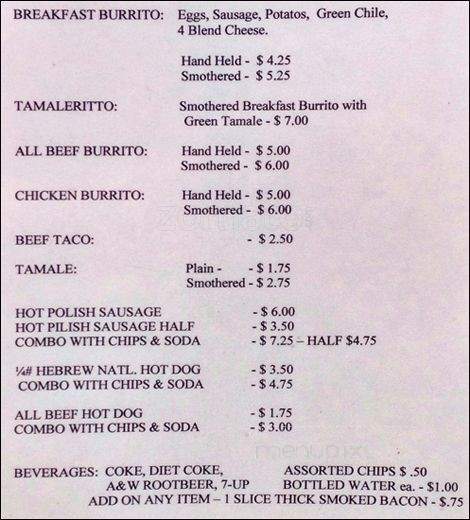 Bobby G's Dawg House - Evergreen, CO menu_pic