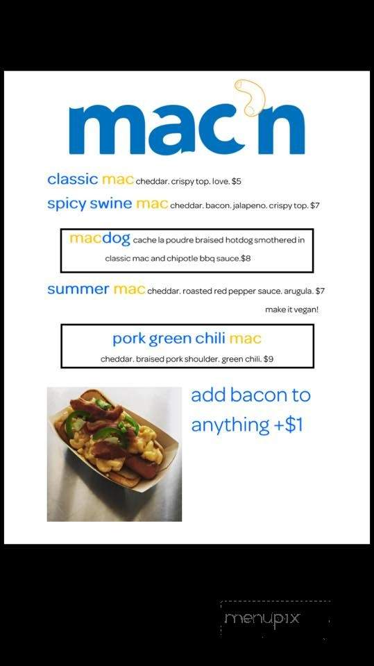 Mac'n - Fort Collins, CO menu_pic
