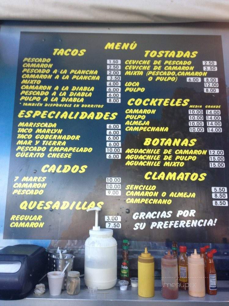 Sea Food Los Cabos - Calexico, CA menu_pic